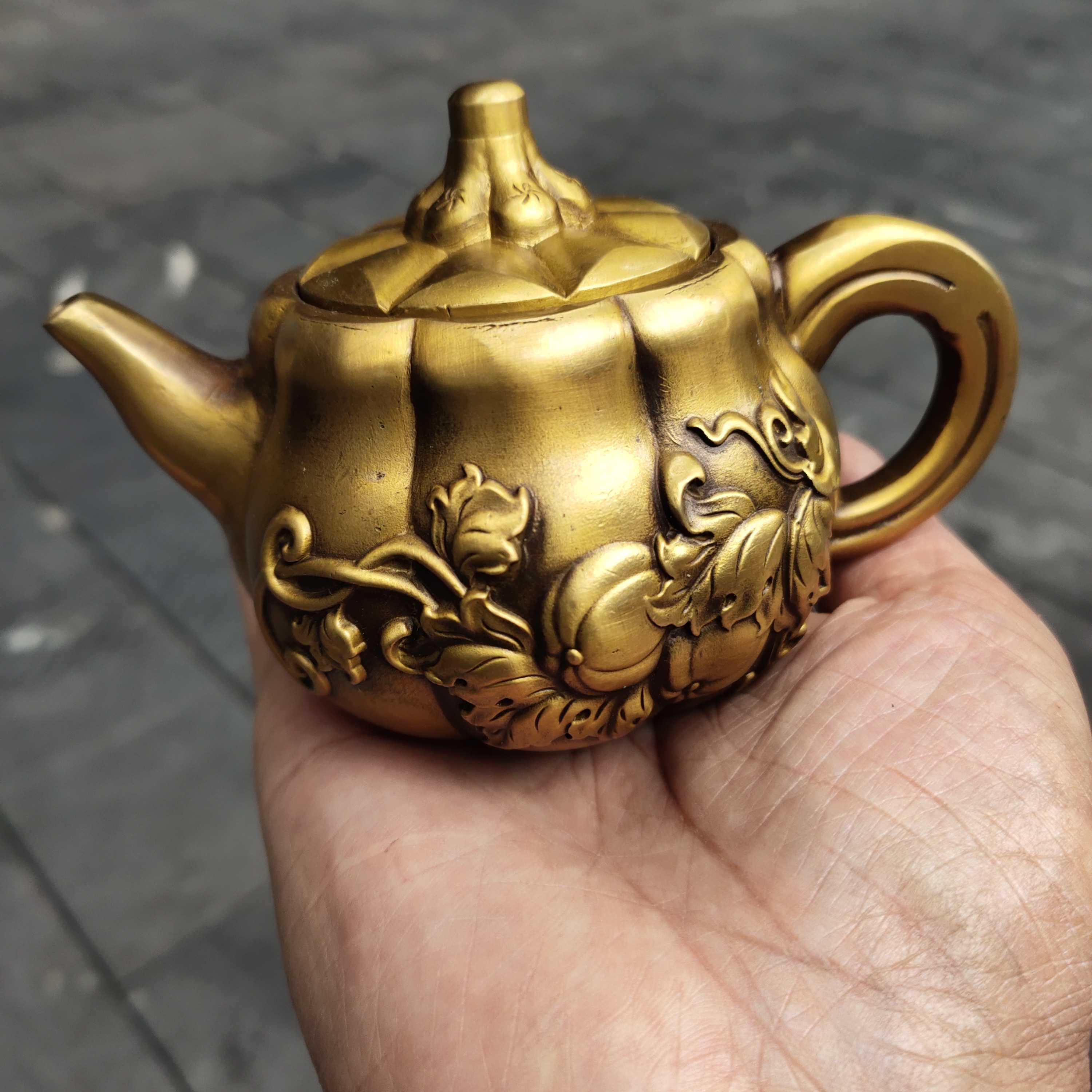 銅器 南瓜酒壺 茶壺 茶道具 茶道 工芸品 美術品 置物 銅器 南瓜酒壺 茶壺 茶道具 茶道 工芸品 美術品 置物 銅器 南瓜酒壺