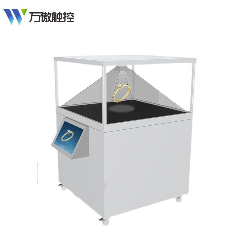 Holographic display cabinet 3D projection display cabinet 180 270 360 degrees three-dimensional pyramid imaging holographic display cabinet