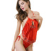 Đồ lót nữ gợi cảm gợi cảm tạp dề màu đỏ dành cho người lớn đồ ngủ quyến rũ Bellyband