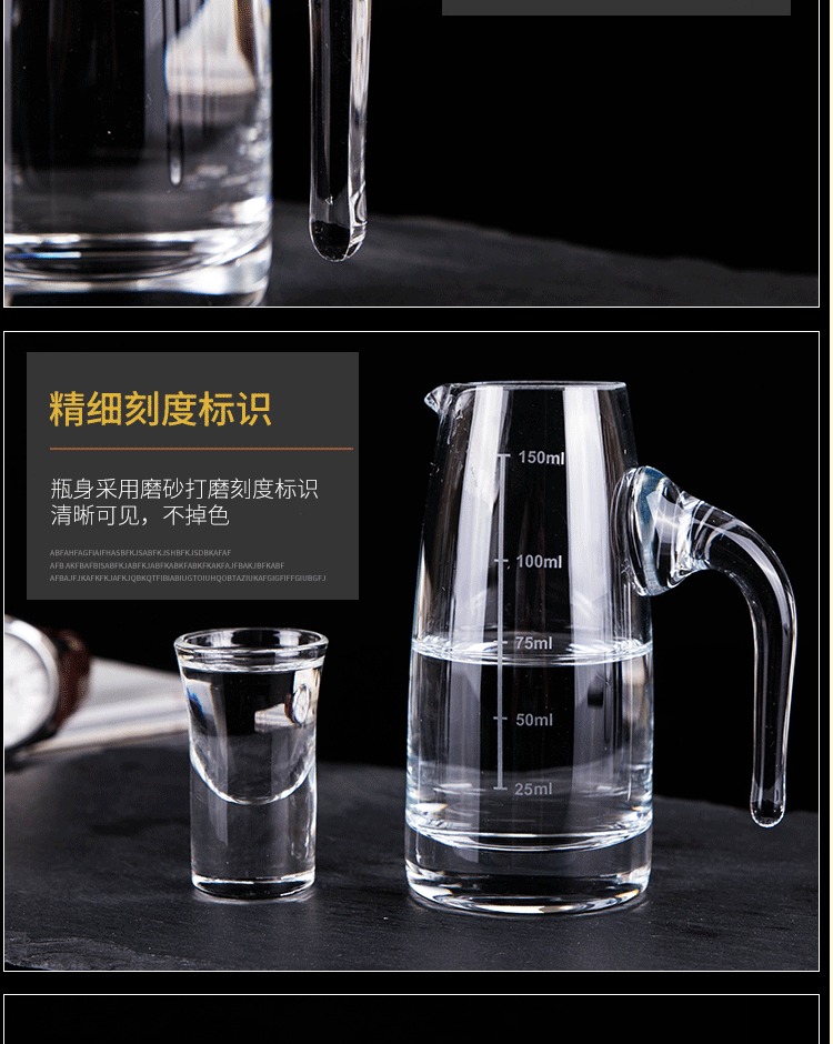 Với quy mô tách rượu vang trắng dày hộ gia đình pha lê rượu thủy tinh sáng tạo rượu vang đỏ đo rượu đo chén rượu đồ khui rượu