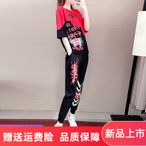 Europe Station 2022 Summer Big Code Womens Clothing Casual Sportswear Suit Women Fashion Boomer Loose Slim Fit Slim Fit Slim Fit