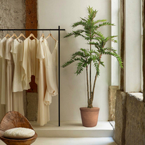 Simulation plant decoration fragrant toon tree ground green planting indoor living room dining room Bionic Fake Tree Silence Wind Bonsai Pendulum