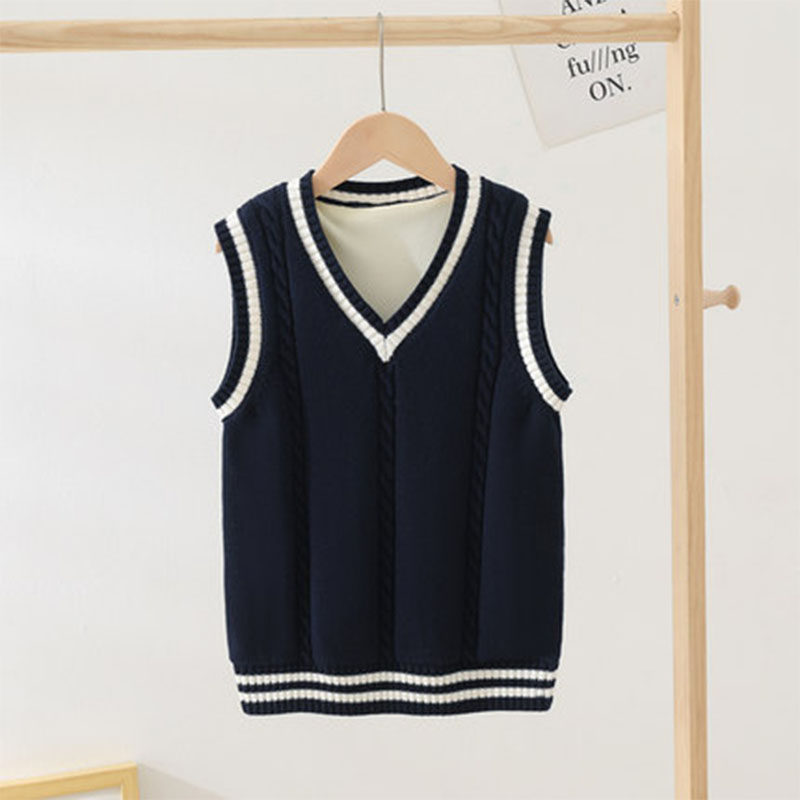 Children's vest vest spring and autumn cotton knitted vest
