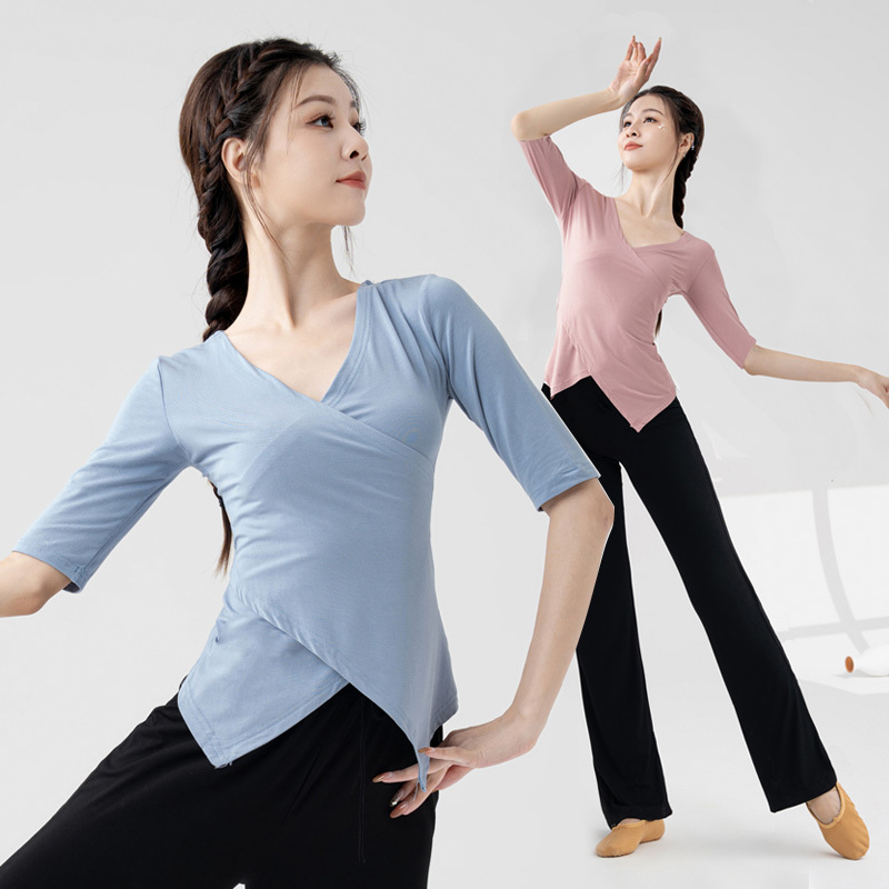 Modern Dance Practice Clothes for Women, Classical Dance Clothes, Professional Ethnic Chinese Dance Body Training Tops Modern Dance Practice Clothes for Women, Classical Dance Clothes, Professional Ethnic Chinese Dance Body Training Tops