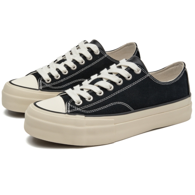 Zoxinstreet25 Japanese-Style Casual Cork Midsole All-Season Black Unisex Canvas Shoes Popular Sneakers Zoxinstreet25 Japanese-Style Casual Cork Midsole All-Season Black Unisex Canvas Shoes Popular Sneakers
