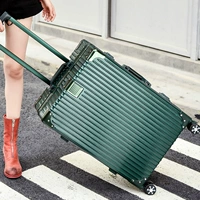 Hộp đựng xe đẩy đúng góc vali phiên bản tiếng Hàn của bánh xe phổ thông nam và nữ 20 hộp mật khẩu 26 vali 24 inch vali kéo nhựa