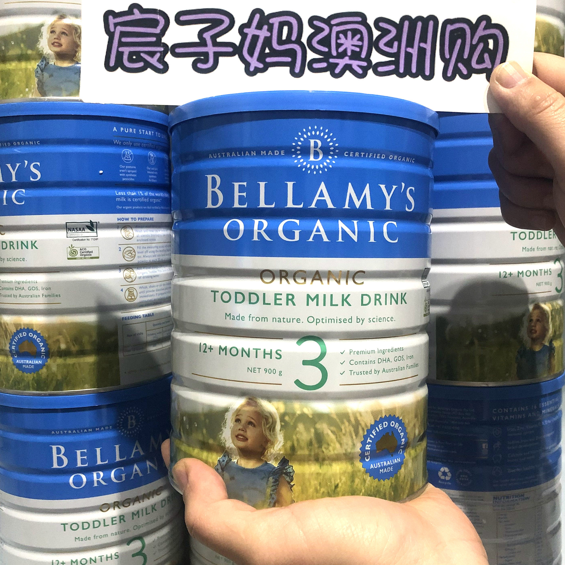 Australia Bellamy Bellamy organic infant milk powder 1 segment 2 segment 3 segment 4 segment 1 segment 2 segment 3 segment