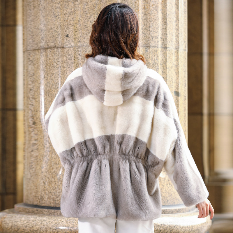 2021 new henning imported velvet mink fur coat with a long version of mink fur fur coat in the whole mink