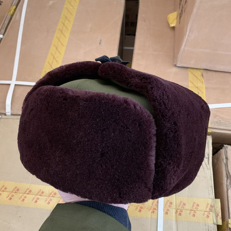 Winter Lei Feng cap men's thickening warm protective ear cotton cap Northeastern hat middle-aged and elderly grandpa locomotive hat old man-Taobao