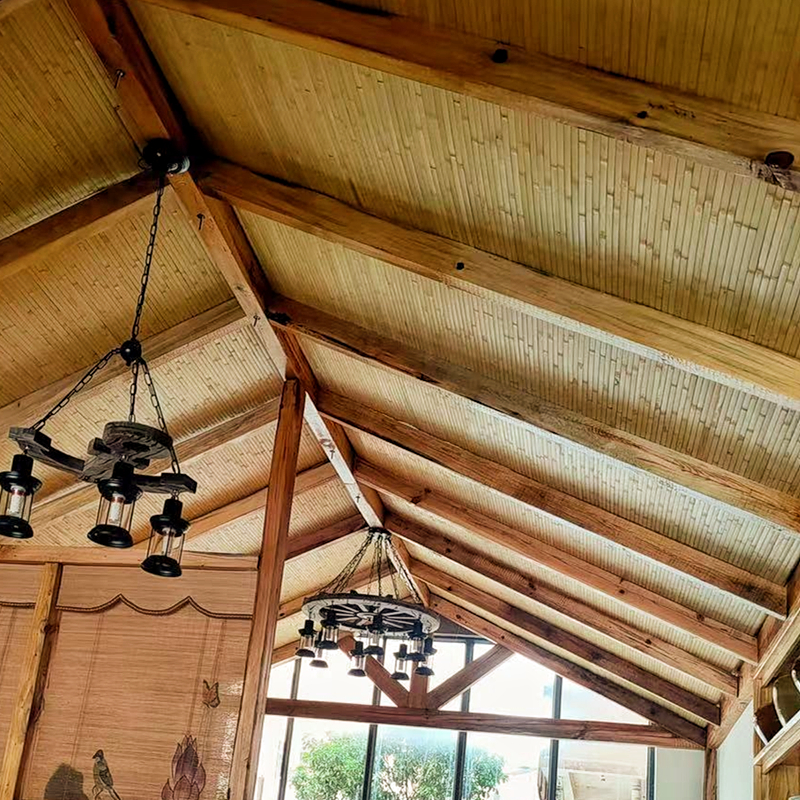 Decorated bamboo bamboo wireless weaving residential cafeteria ceiling wall decoration anti-corrosion anti-decay carbonization retro