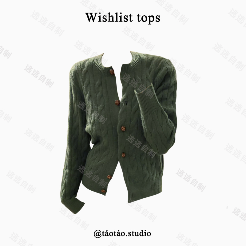 Escape LAOSHU Lazy Style Retro Twist Sweater for Women, New Autumn and Winter Outerwear, Elegant Knitted Cardigan Top