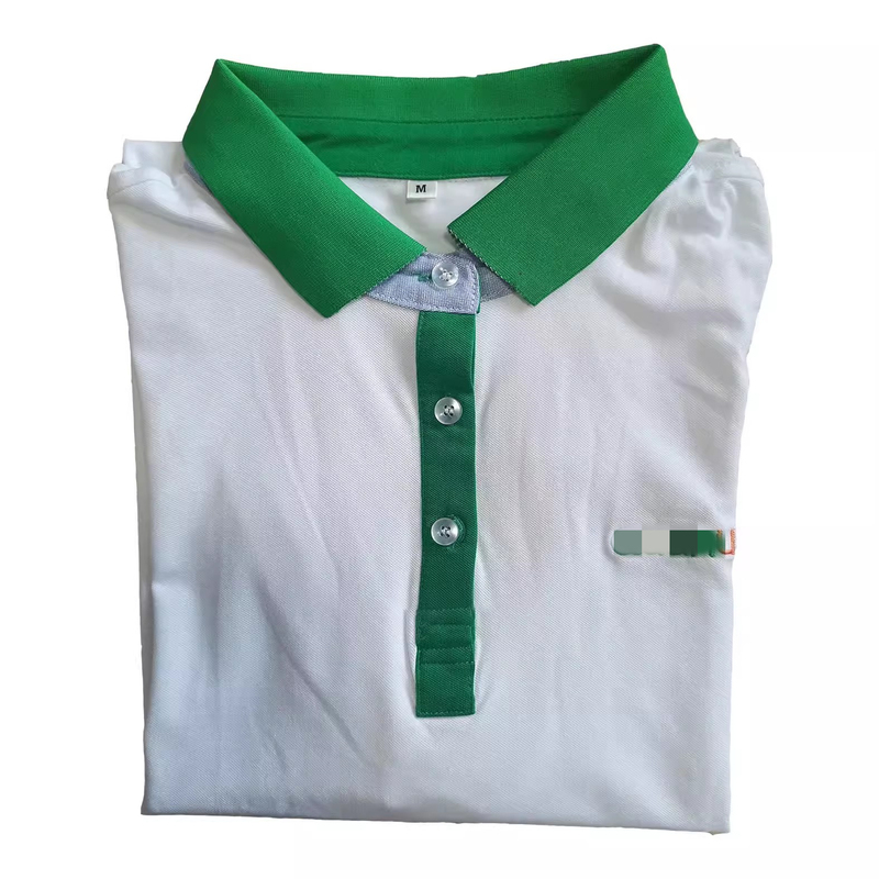Summer T-Shirts, Polo Shirts, Work Clothes for Men and Women, Summer Women's White Shirts, Green-Collar Clothes, Workwear