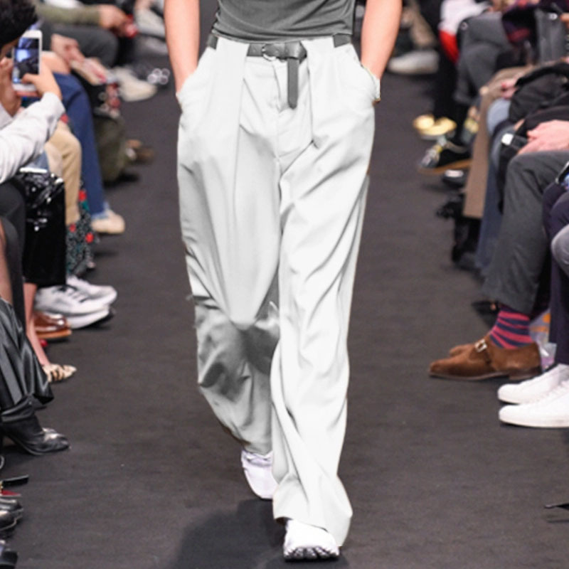Summer Men's Casual Pants, Fashionable and Unique, Loose Straight-Leg Wide-Leg Pants, Solid Color, Korean Style, Mid-Waist, Wrinkle-Free, Drapey Long Pants Summer Men's Casual Pants, Fashionable and Unique, Loose Straight-Leg Wide-Leg Pants, Solid Color, Korean Style, Mid-Waist, Wrinkle-Free, Drapey Long Pants