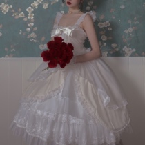  (Wild swan jsk)withpuji original design lolita summer dress complex large skirt ballet skirt