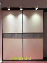  Wardrobe door custom louver childrens sliding door dust-proof sliding door Simple solid wood damping cabinet door wood-plastic cloakroom