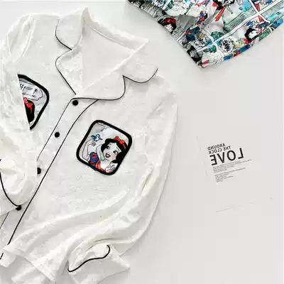 Japan ZD velvet pajamas female autumn and winter cartoon princess comfortable thin velvet outside home clothes