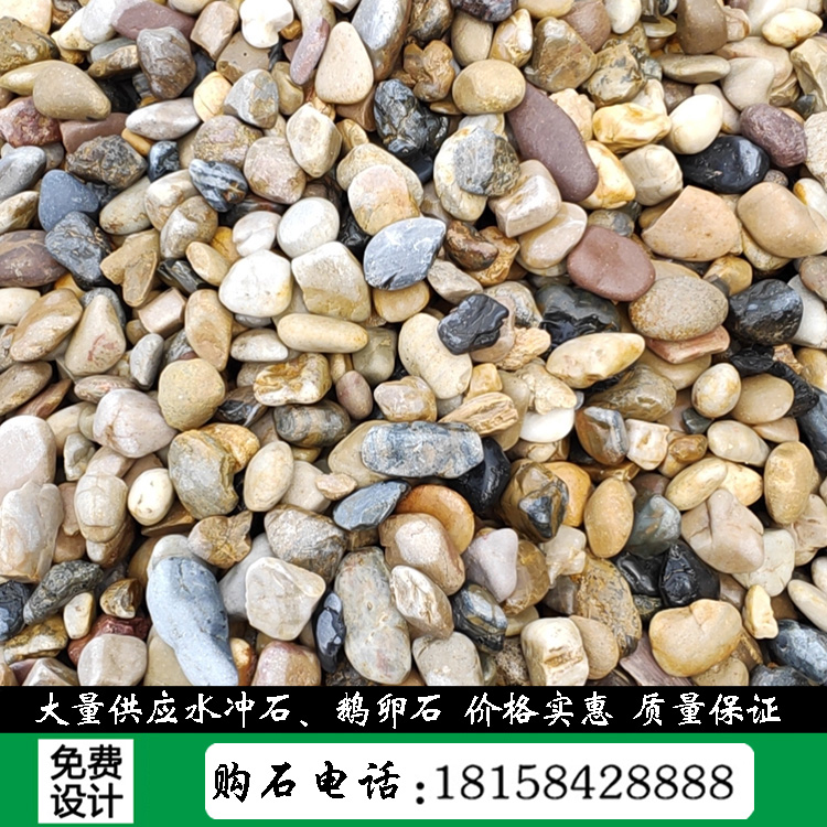 Zhejiang Garden Scenic Stone Base Garden Forest Landscape Stone Natural Goose Pebble Rain Flower Stones of Origin Direct Sale