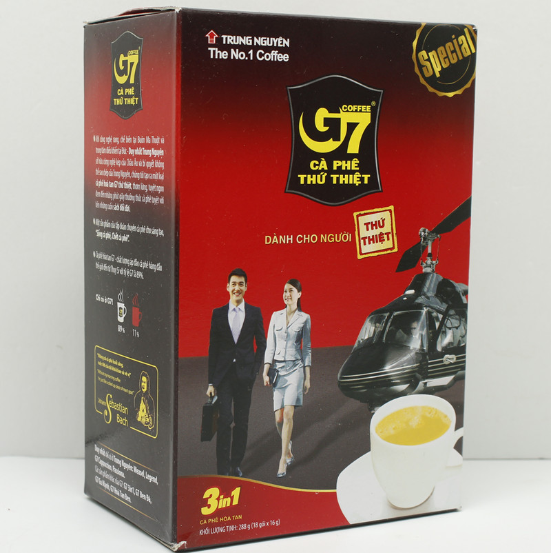 Vietnamese original imported Central Plains G7 three-in-one instant coffee 288g 16g 16g * 18 packets of casual drink