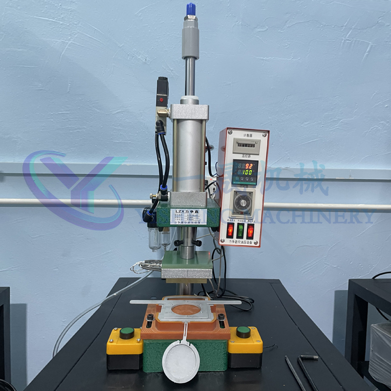 Small Hot Melt Machine Plastic Product Riveting Point Mushroom Head Column Heating Copper Nut Buried Pneumatic Hot Press Adjustable