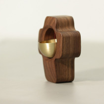 Walnut doorbell copper bell dopamine bell tone life ritual crafts