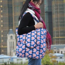 New travel foldable shopping portable large capacity light portable supermarket shoulder environmental protection bag female shopping