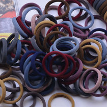 100 bags of mixed color headband towel rings seamless high-elastic hair accessories ponytail hair ties soft rubber bands