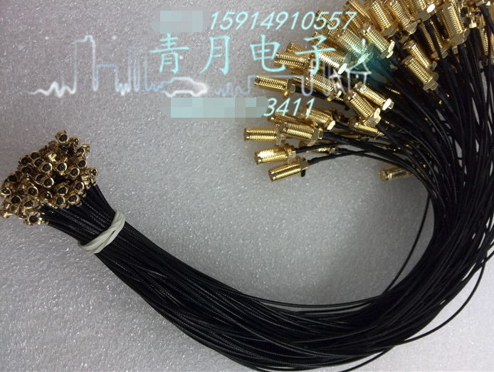 IPX SMA-KK jumper IPX transfer SMA mother external threaded inner hole retrofit router network card AP HF 1 13mm