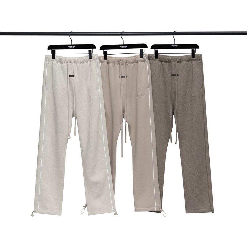 Essentials Fog Autumn and Winter High Street American Fashion Brand Casual Niche Fleece-Lined Sweatpants Straight Loose Long Pants for Men Essentials Fog Autumn and Winter High Street American Fashion Brand Casual Niche Fleece-Lined Sweatpants Straight Loose Long Pants for Men