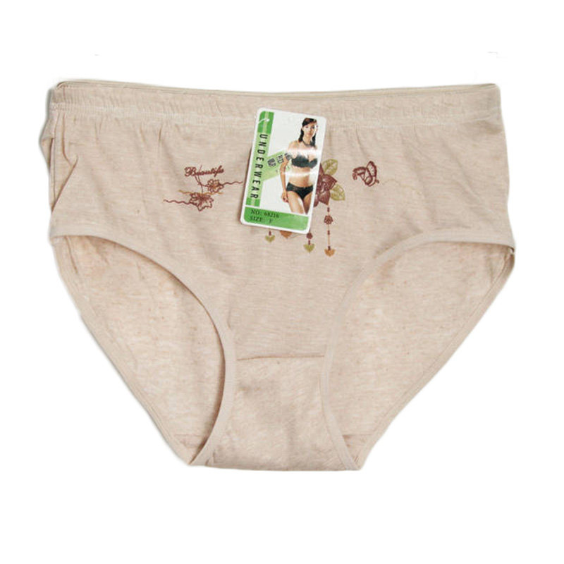 Clearance at a loss middle-aged and elderly women's briefs cotton summer mother briefs cotton shorts head natural colored cotton