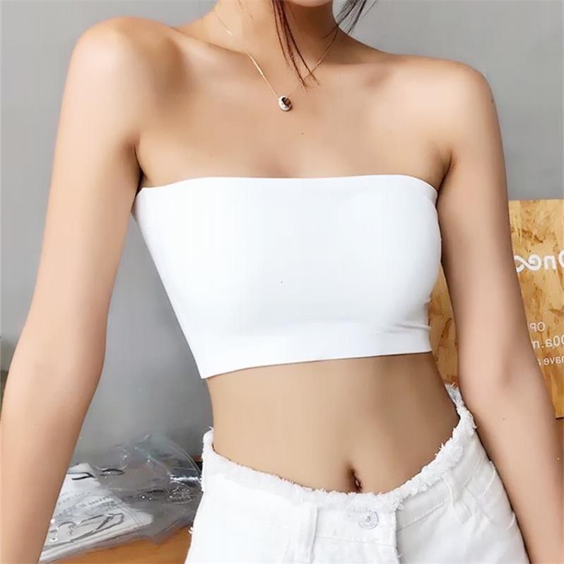 Đồ lót womens đánh dấu dây đai thép-free sexy backbra băng mỏng lụa phi trượt bộ sưu tập vô cơ áo ngực.