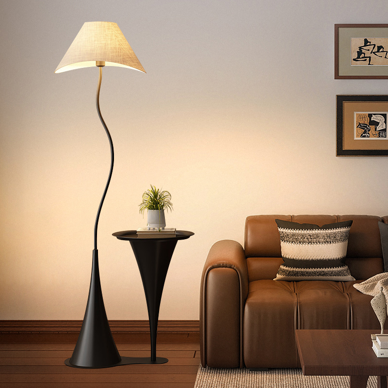 French-Style Vintage Floor Lamp, Integrated with a Decorative Shelf Next to the Sofa in the Living Room, Coffee Table, Bedside Table, Ambient Light French-Style Vintage Floor Lamp, Integrated with a Decorative Shelf Next to the Sofa in the Living Room, Coffee Table, Bedside Table, Ambient Light
