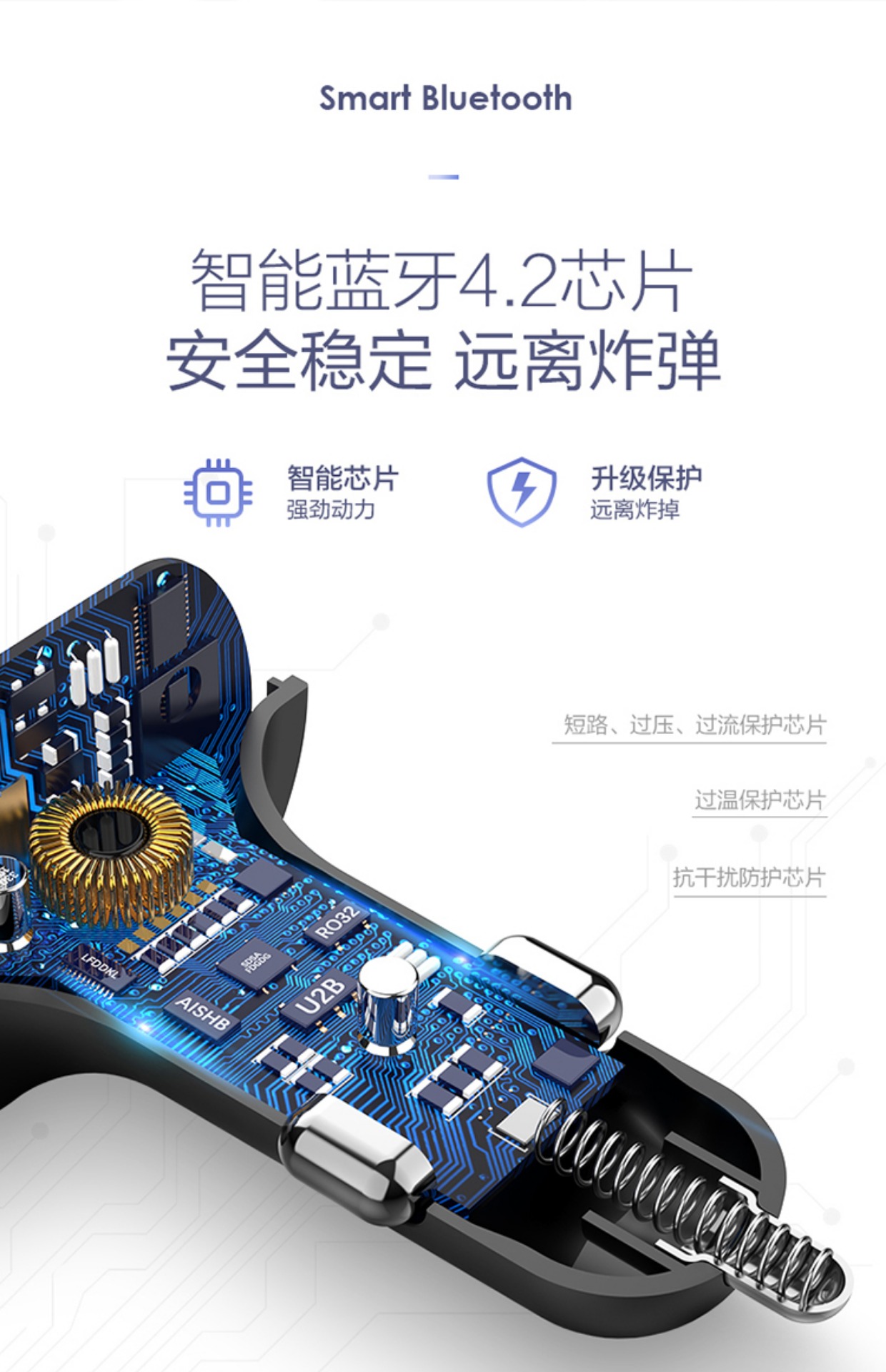 Flying Tiger Car MP3 Player Đa chức năng Bộ thu Bluetooth Âm nhạc U Đĩa Xe Thuốc lá Bật lửa Xe hơi - Trình phát TV thông minh củ phát wifi viettel