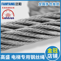 Tianjin Goldsach elevator special wire rope traction machine hemp core speed limiter 6 8 12 13 10mm suitable for Hitachi