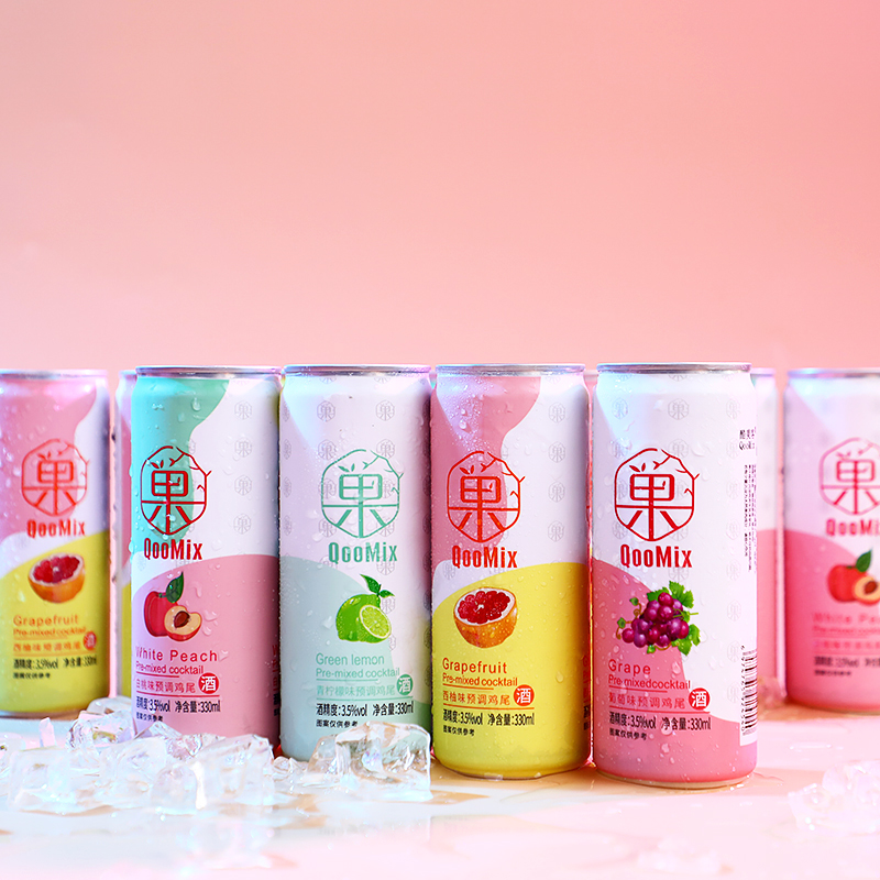 微醺甜酒：混合装预调鸡尾酒，低度女士水果味酒330ml，让你轻松享受微醺时光！