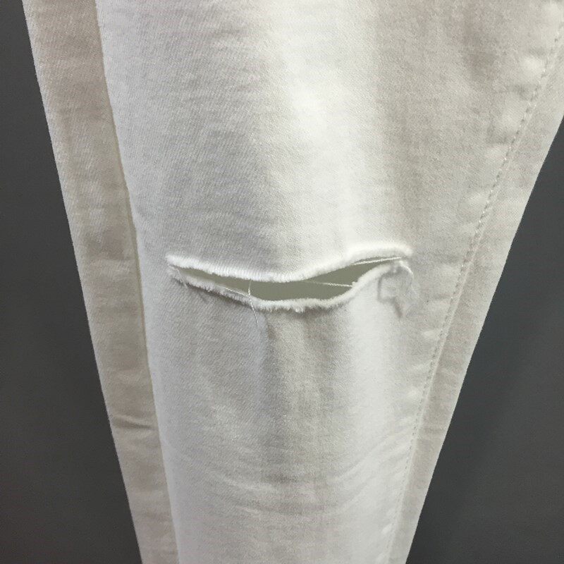 товар из китая 男士修身弹力白边牛仔裤2025春夏时尚全新高端容易匹配小脚九分裤