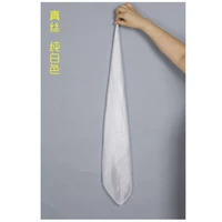 Белый, шелковый, 50×50см