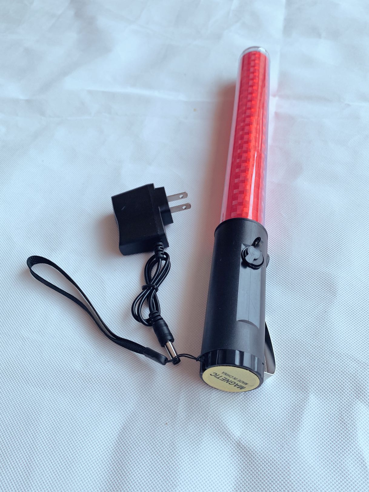 36 cm red LED rechargeable traffic baton hand-held fluorescent stick signal stick warning stick flash stick