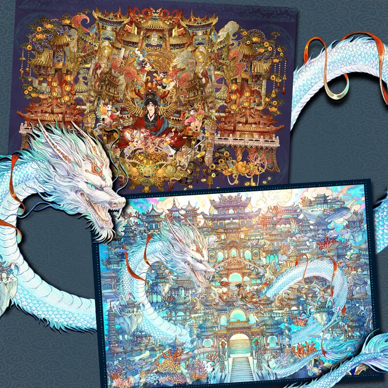 Mu Yao · Li Fugui Shell Light Temple of Wealth Sea Scene Stickers Miniature Scene Stickers 22.0 Stationery Mu Yao · Li Fugui Shell Light Temple of Wealth Sea Scene Stickers Miniature Scene Stickers 22.0 Stationery