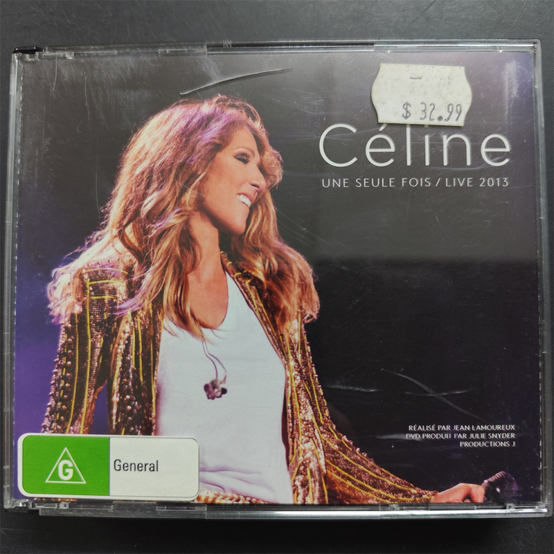 Authentic Popular Celine Dion Une Seule Fois Live 2Cd+Dvd