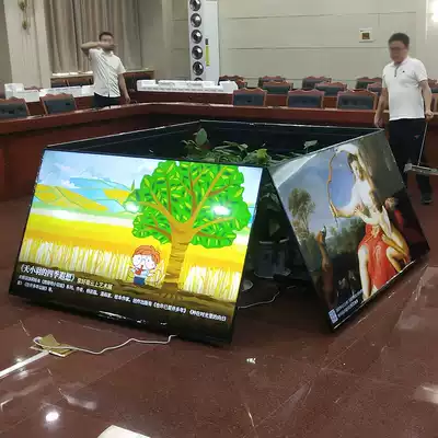 All Mobile TV stand Conference room rostrum Floor low cart Vertical 90 degree tilt flip angle