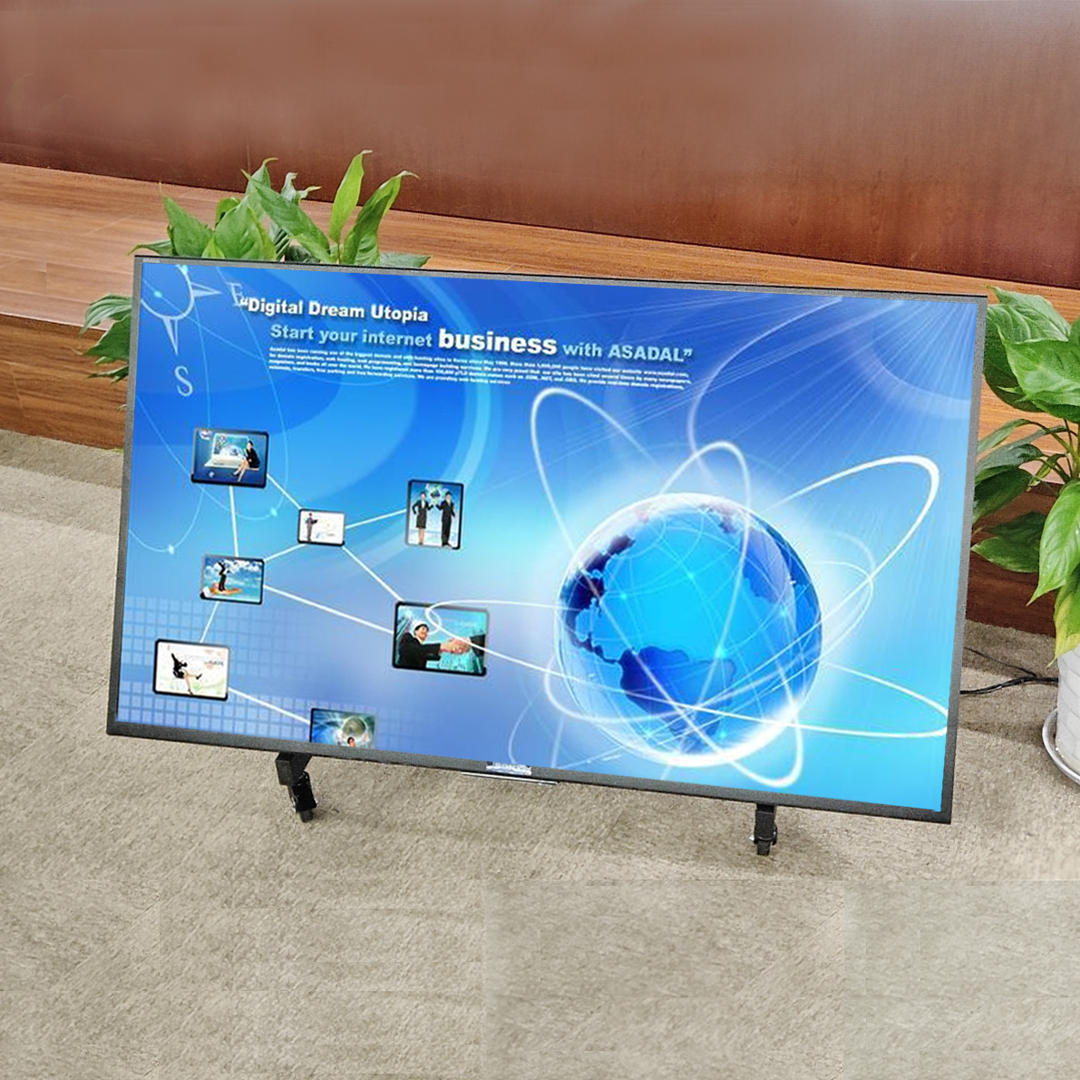 Stage Anti-display action TV bracket Conference room Chair Terra short cart 90-degree inclined turning angle