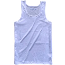 White vest mens summer sweat-absorbent breathable thin base solid color sports fitness vest comfortable to wear inside