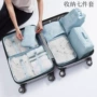Phiên bản tiếng Hàn của túi lưu trữ du lịch bảy mảnh phù hợp với du lịch đa chức năng làm dày túi lưu trữ hành lý phù hợp với túi 7 mảnh vali sz 24