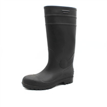 Rubber shoes mens waterproof labor insurance anti-smashing and anti-stab wearing steel bag head rain shoes mens waterproof shoes mens rain boots high tube