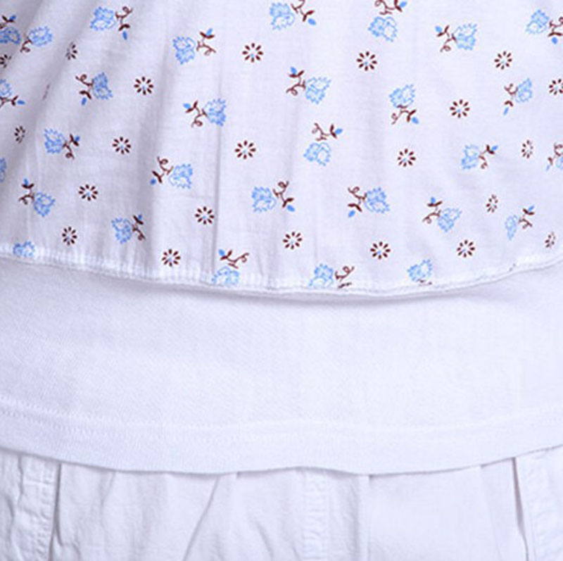 Mùa hè cotton bà già vest đồ lót nữ cởi quần áo trung niên thực vật hoa tay áo lỏng lẻo mẹ đan - Áo vest áo ngực không gọng