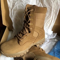 Ryan Big Tiger Brown Combat Male Boots Super Light Abrasion Resistant High Help Side Zipper Waterproof Anti-Puncture Desert Training Boots