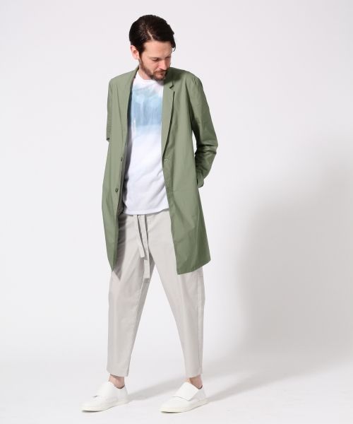 Quần áo mùa thu Nhật Bản đơn giản cotton hoang dã phù hợp với cổ áo dài áo gió thanh niên giản dị áo khoác thủy triều nam mỏng áo gió chạy bộ