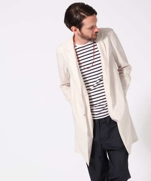Quần áo mùa thu Nhật Bản đơn giản cotton hoang dã phù hợp với cổ áo dài áo gió thanh niên giản dị áo khoác thủy triều nam mỏng áo gió chạy bộ