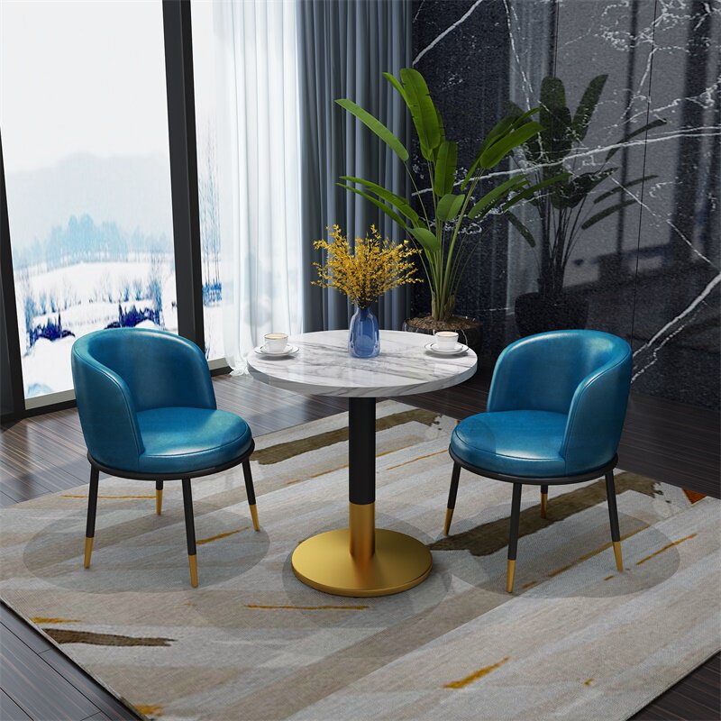 Simple negotiation table and chairs reception meeting office hotel shop hotel balcony leisure sample house exhibition center milk tea small round long table