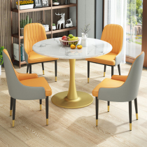 Marble Negotiations Desk and chairs Sales Department Leisure hotel lobby One table Four chairs Business reception Small family type round dining table